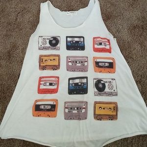 Retro cassette tape tank